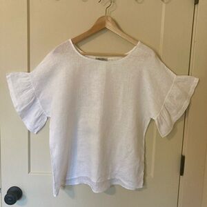 Elena Baldi Made in Italy 100% Linen Top